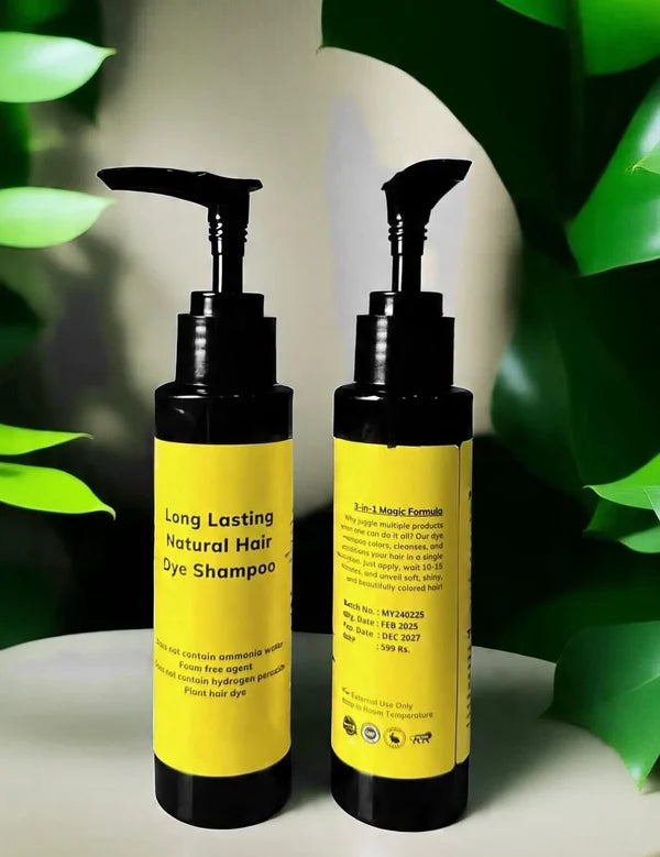 Japanese Long Lasting Natural Hair Dye Shampoo (Buy 1 Get 1 Free)