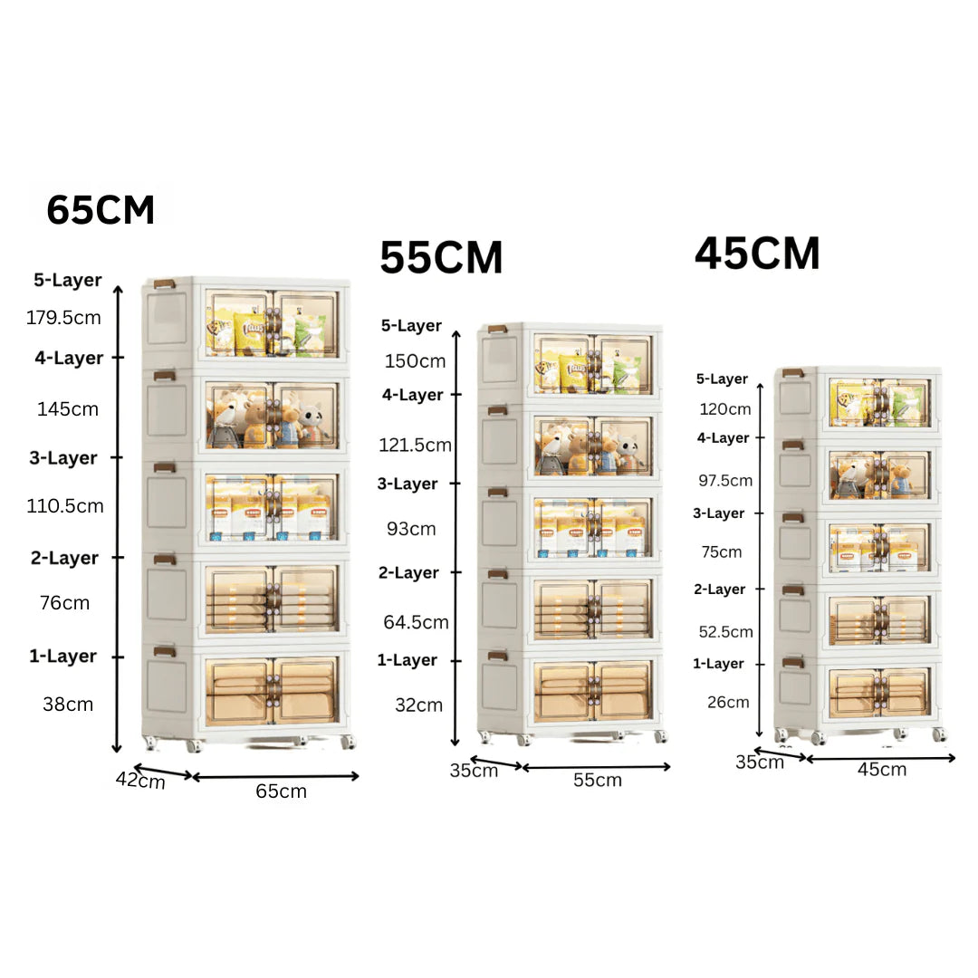 Foldable Multi-purpose Wardrobe Storage Cabinet
