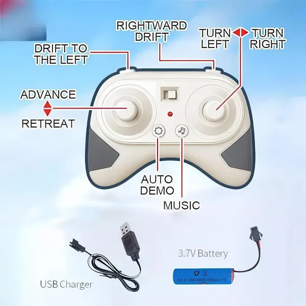 4WD Remote Control Stunt Car | Dual-Sided, High-Speed Drift & Climb, 360° Rotation, Shockproof Off-Road RC Vehicle| Rechargeable