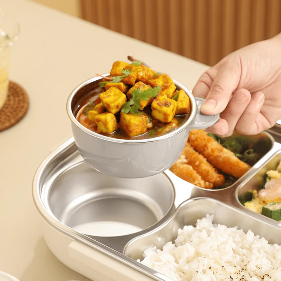 Stainless Steel Leakproof and Microwave-Safe Insulated Lunch Box(2000ml)