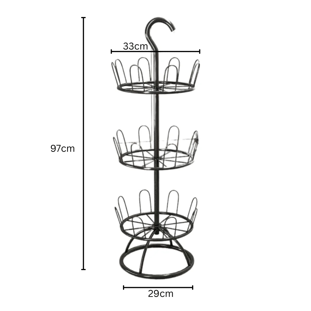 Multifunctional Multi-Layer Iron Shoe Drying and Storage Rack