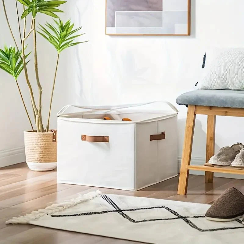 Multipurpose Transparent Storage Box With Handles