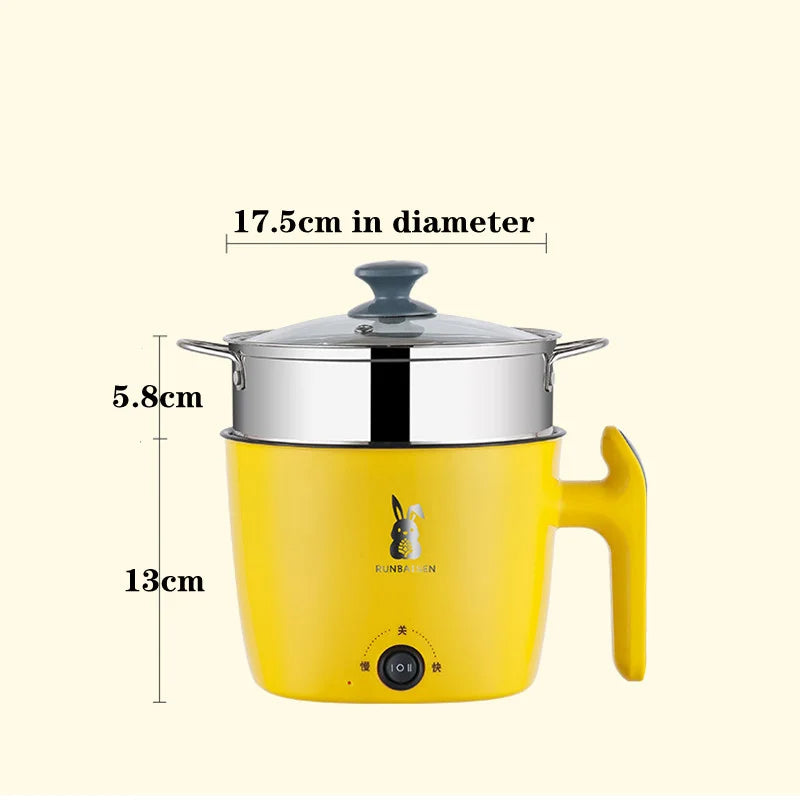 Multi-Functional Electric Cooker: Perfect for Dorms, Frying, Cooking, and Steaming