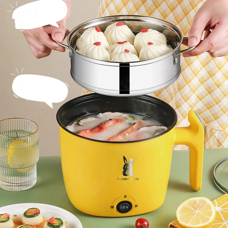 Multi-Functional Electric Cooker: Perfect for Dorms, Frying, Cooking, and Steaming