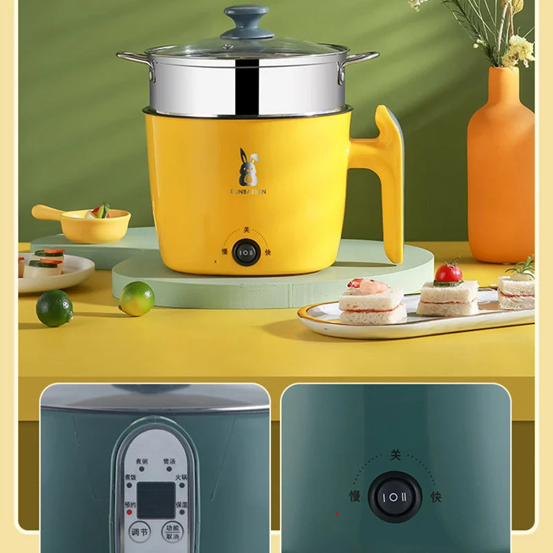 Multi-Functional Electric Cooker: Perfect for Dorms, Frying, Cooking, and Steaming